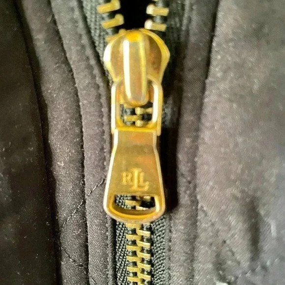 Ralph Lauren Women’s Black Quilted Jacket SZ S - Picture 4 of 5